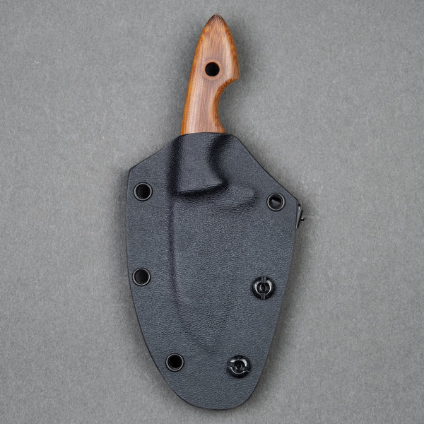 Taylor Made Limekiln Fixed Blade - Vintage Crosscut Pulley Micarta (Custom)