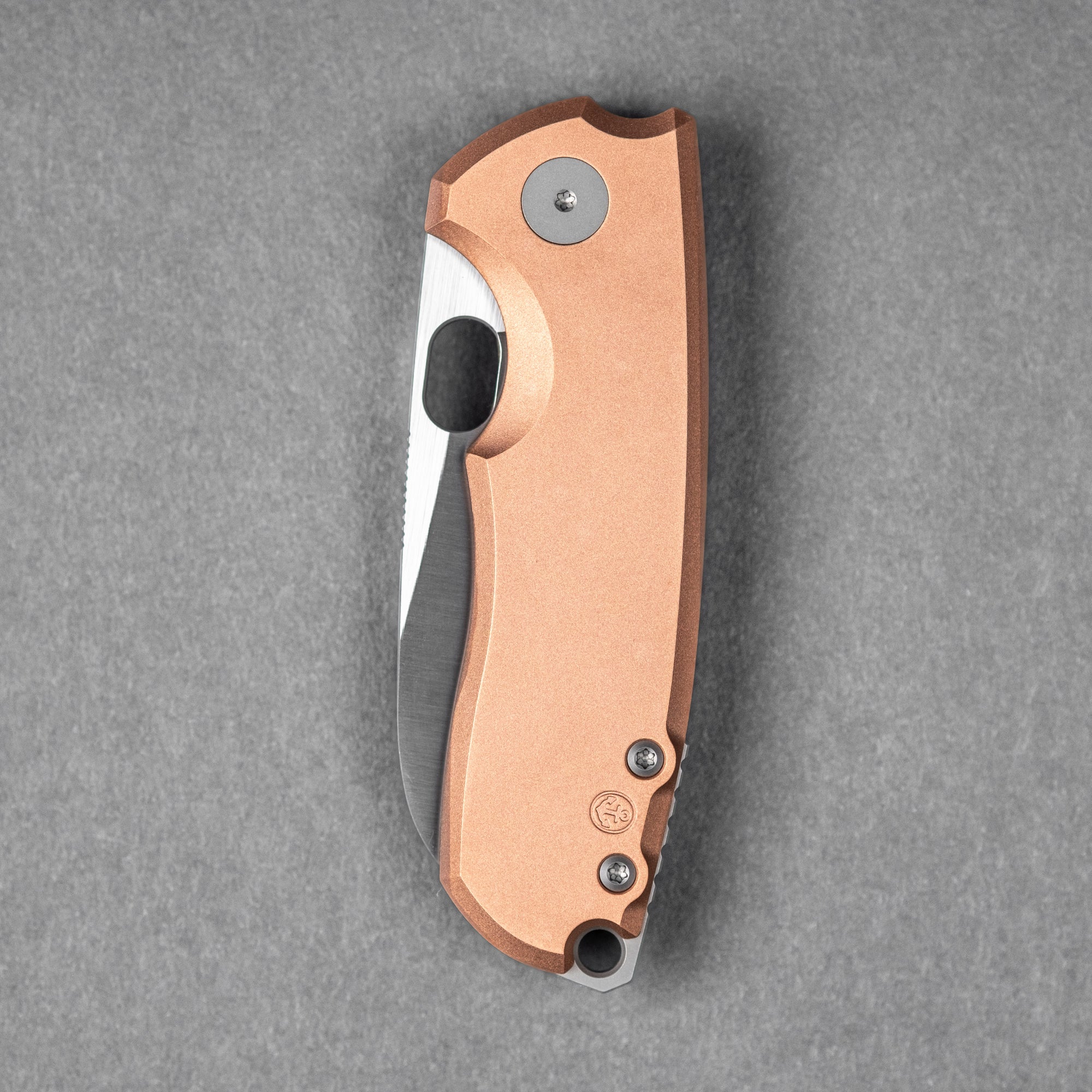 Urban EDC F5.5 - Blasted Copper w/ Anchor Stamp & Satin Magnacut