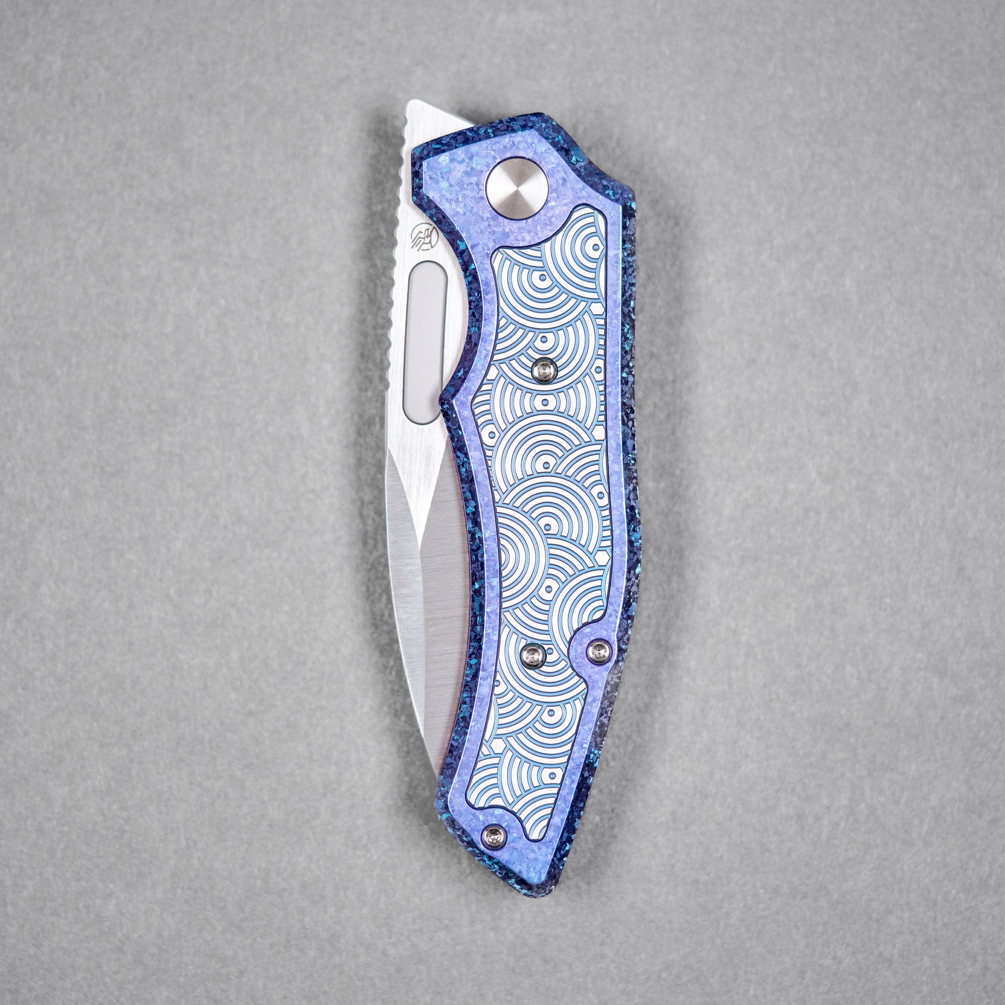 Drop Date (08/12): Griffin Co x URBAN Scout F3.5 Folder - Belt Satin Magnacut & Blurple Crystal Titanium w/ Satin Chaos Seigaiha™