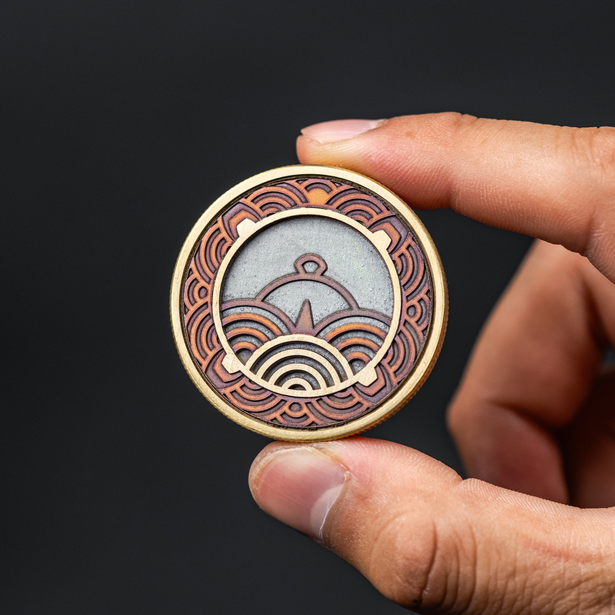 Limitless Engraver x Urban EDC Seigaiha Mandala Coin