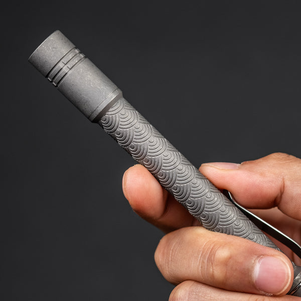 Reylight Penlight - Stonewashed Ti Seigaiha