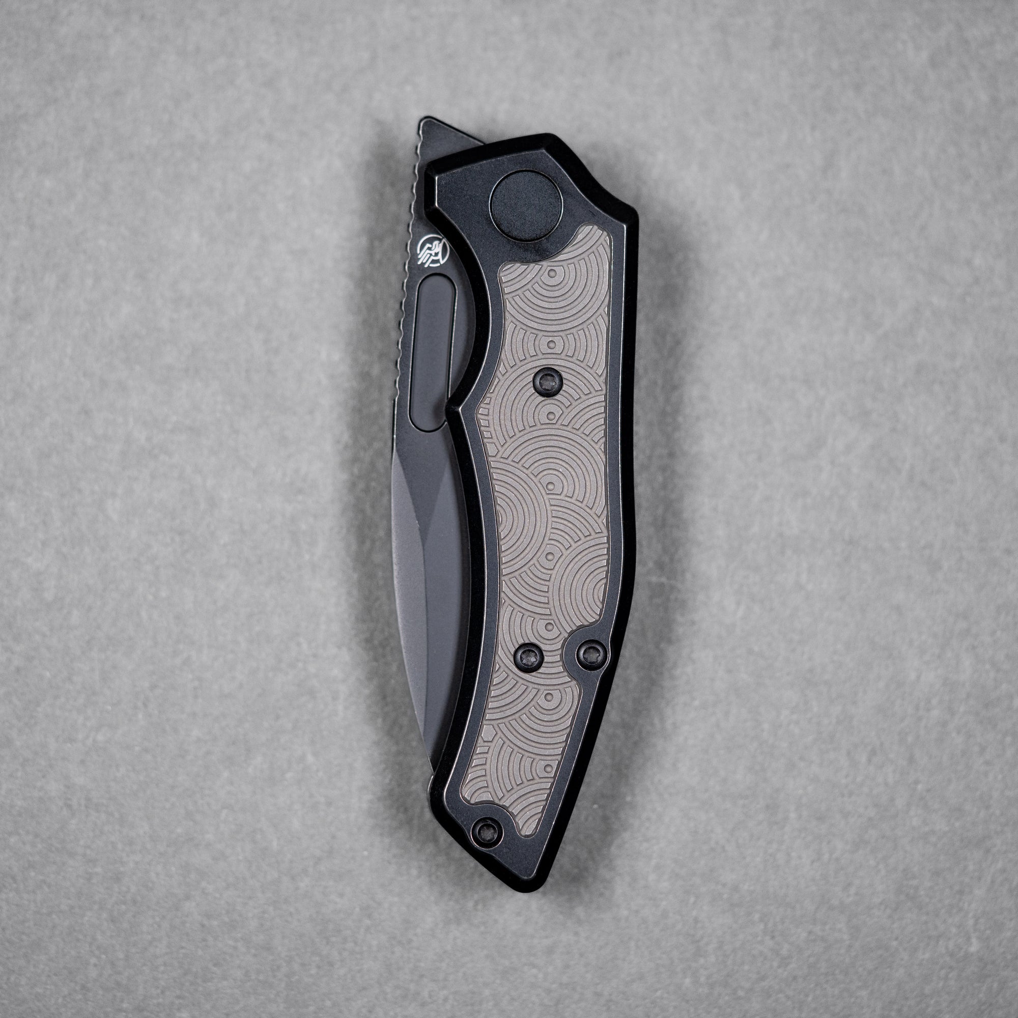 Drop Date (07/08): Griffin Co x URBAN Scout F3 Folder - Blackwashed Magnacut & Blackwashed Titanium w/ Grey Chaos Seigaiha™