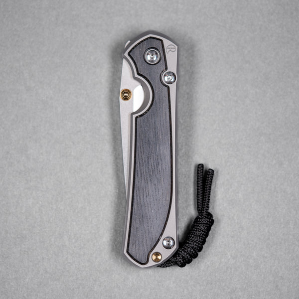 Drop Date (08/12): Chris Reeve Large Sebenza 31 - Tanto Magnacut & Glass Blasted Titanium w/ Bog Oak Inlay