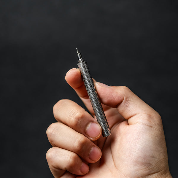 Blank Forces x Urban EDC CHROMA Titanium EDC Ink Keychain Pen - Seigaiha