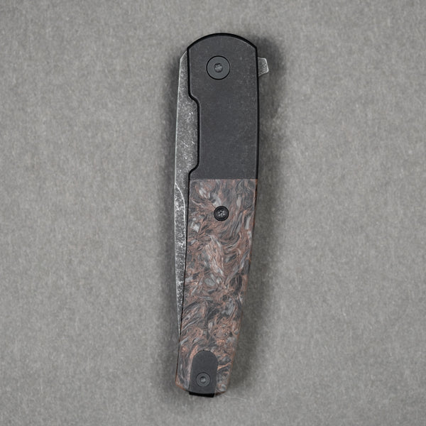 Pre-Order: Urban EDC Finback - Fat Carbon Dark Matter Copper w/ Acid Etched Magnacut