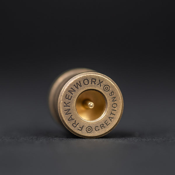 FrankenWorx 'The End' Bead - Aged Brass Chaos Seigaiha