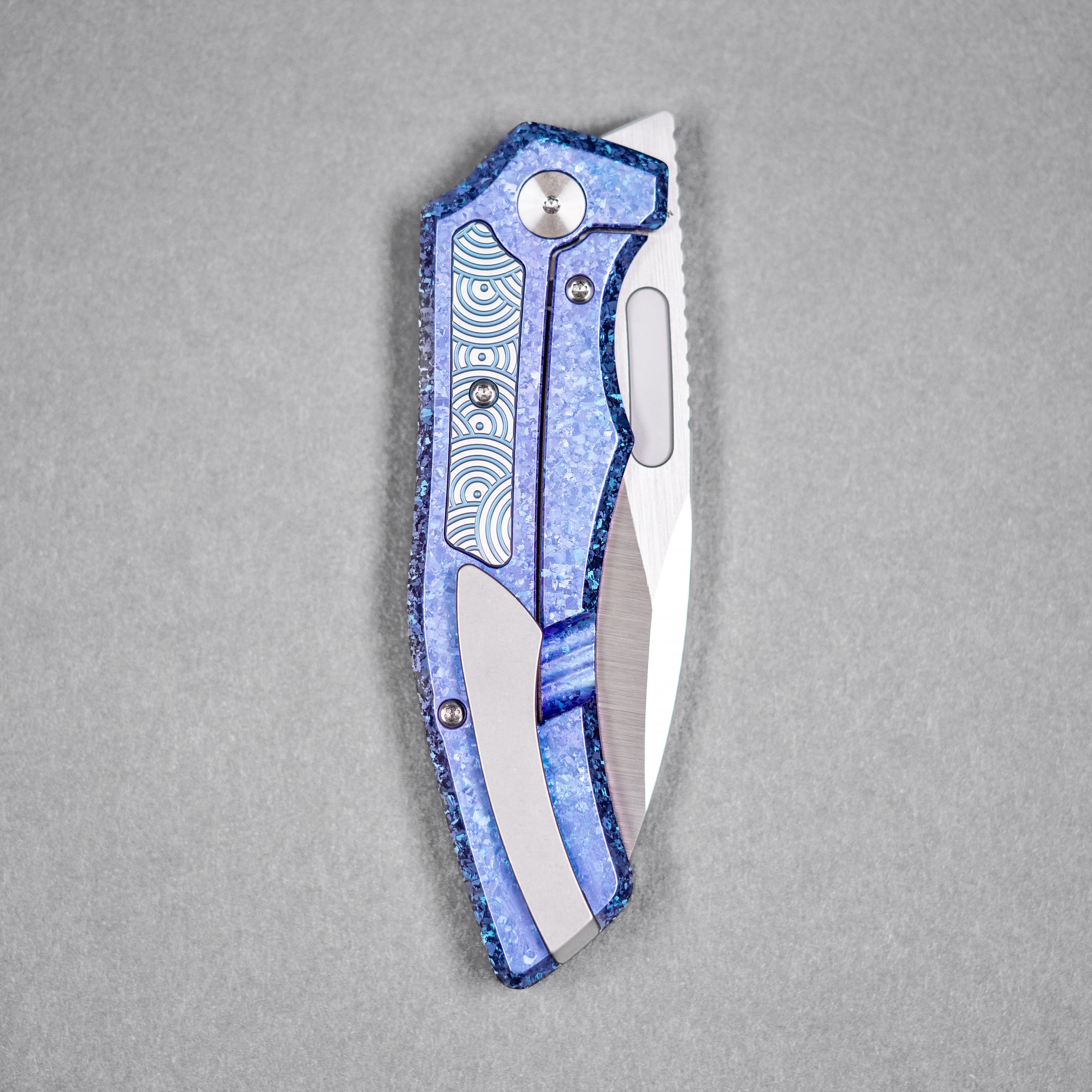 Drop Date (08/12): Griffin Co x URBAN Scout F3.5 Folder - Belt Satin Magnacut & Blurple Crystal Titanium w/ Satin Chaos Seigaiha™