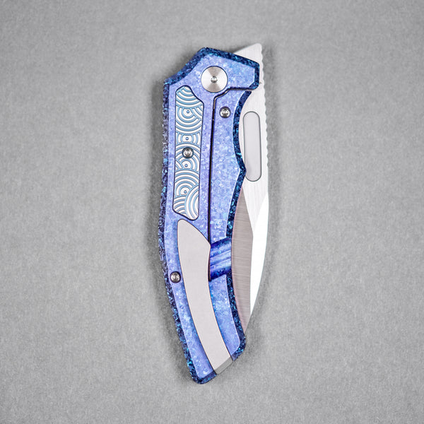Drop Date (08/12): Griffin Co x URBAN Scout F3.5 Folder - Belt Satin Magnacut & Blurple Crystal Titanium w/ Satin Chaos Seigaiha™