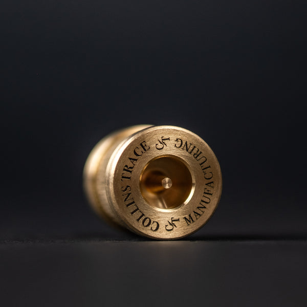 Collins Trace Manufacturing 'The End' Bead - Brass Chaos Seigaiha