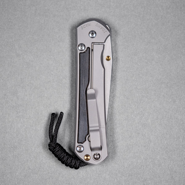 Drop Date (08/12): Chris Reeve Large Sebenza 31 - Tanto Magnacut & Glass Blasted Titanium w/ Bog Oak Inlay