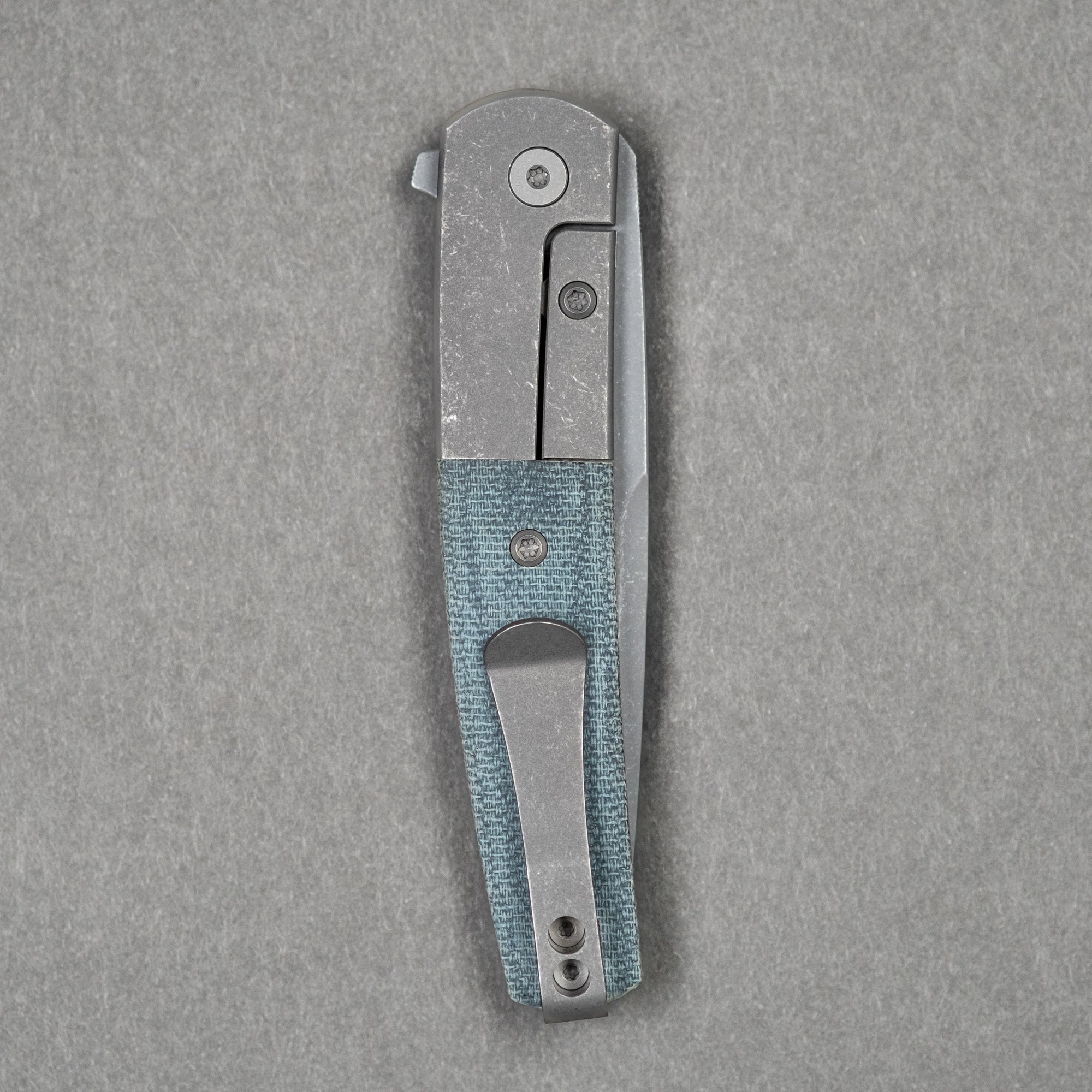 Pre-Order: Urban EDC Finback - Blue Denim Micarta w/ Darkwashed Magnacut