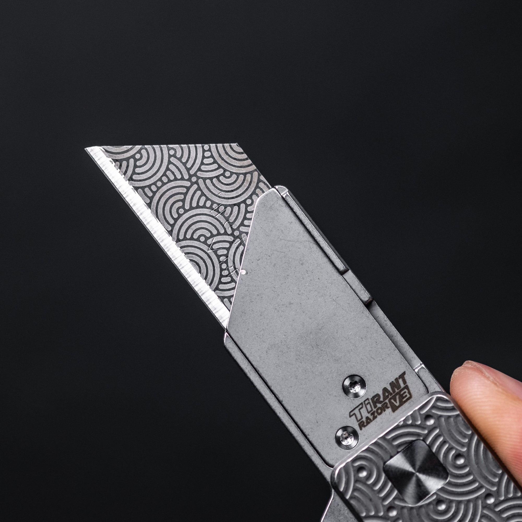 Exceed Designs x Urban EDC Black Chaos Seigaiha Utility Blades