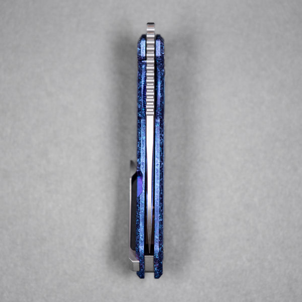 Drop Date (08/12): Griffin Co x URBAN Scout F3.5 Folder - Belt Satin Magnacut & Blurple Crystal Titanium w/ Satin Chaos Seigaiha™