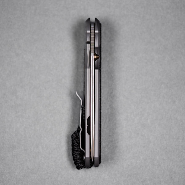 Drop Date (08/12): Chris Reeve Large Sebenza 31 - Tanto Magnacut & Glass Blasted Titanium w/ Bog Oak Inlay
