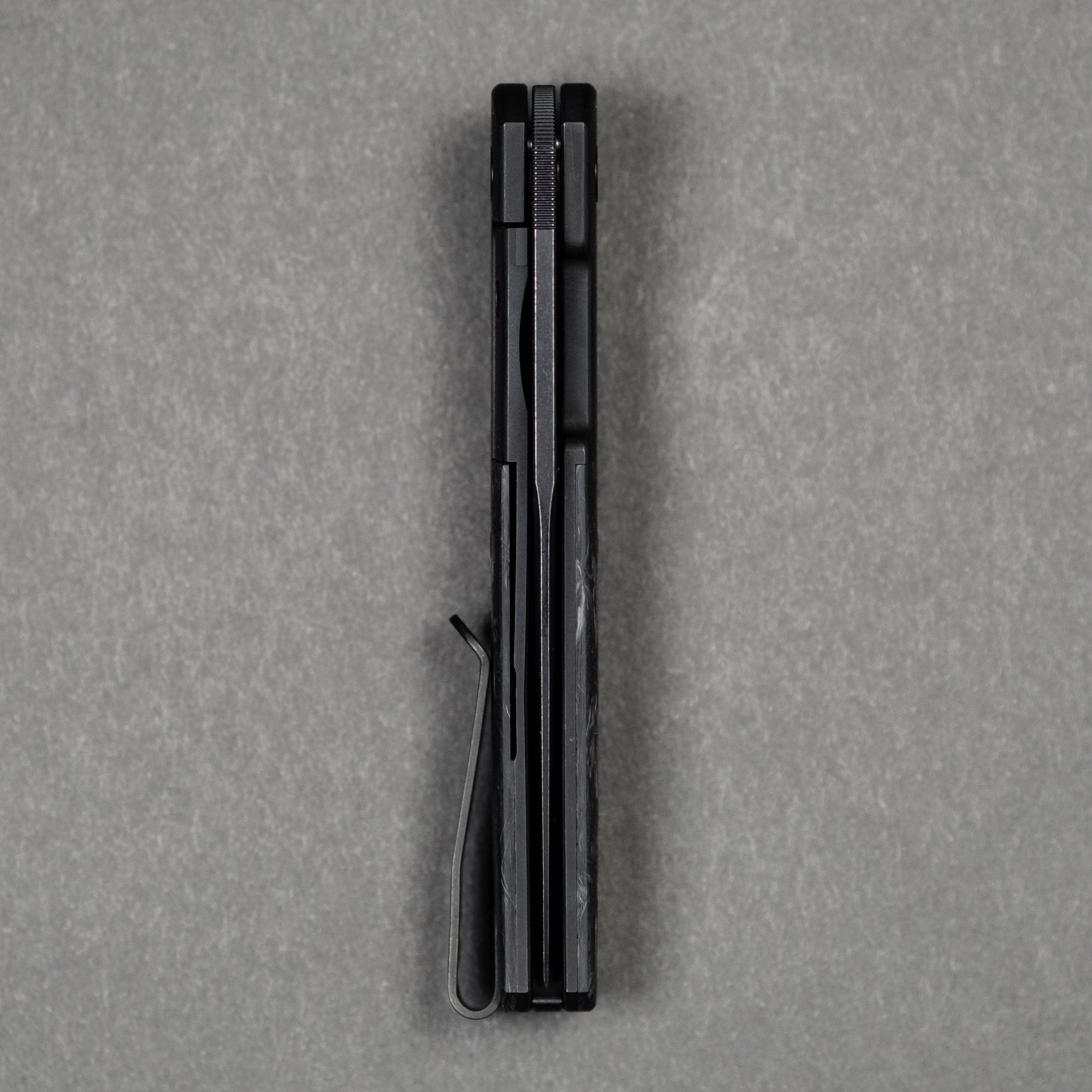 Pre-Order Exclusive: Urban EDC Finback - Fat Carbon Dark Matter Black w/ Blackwashed Magnacut