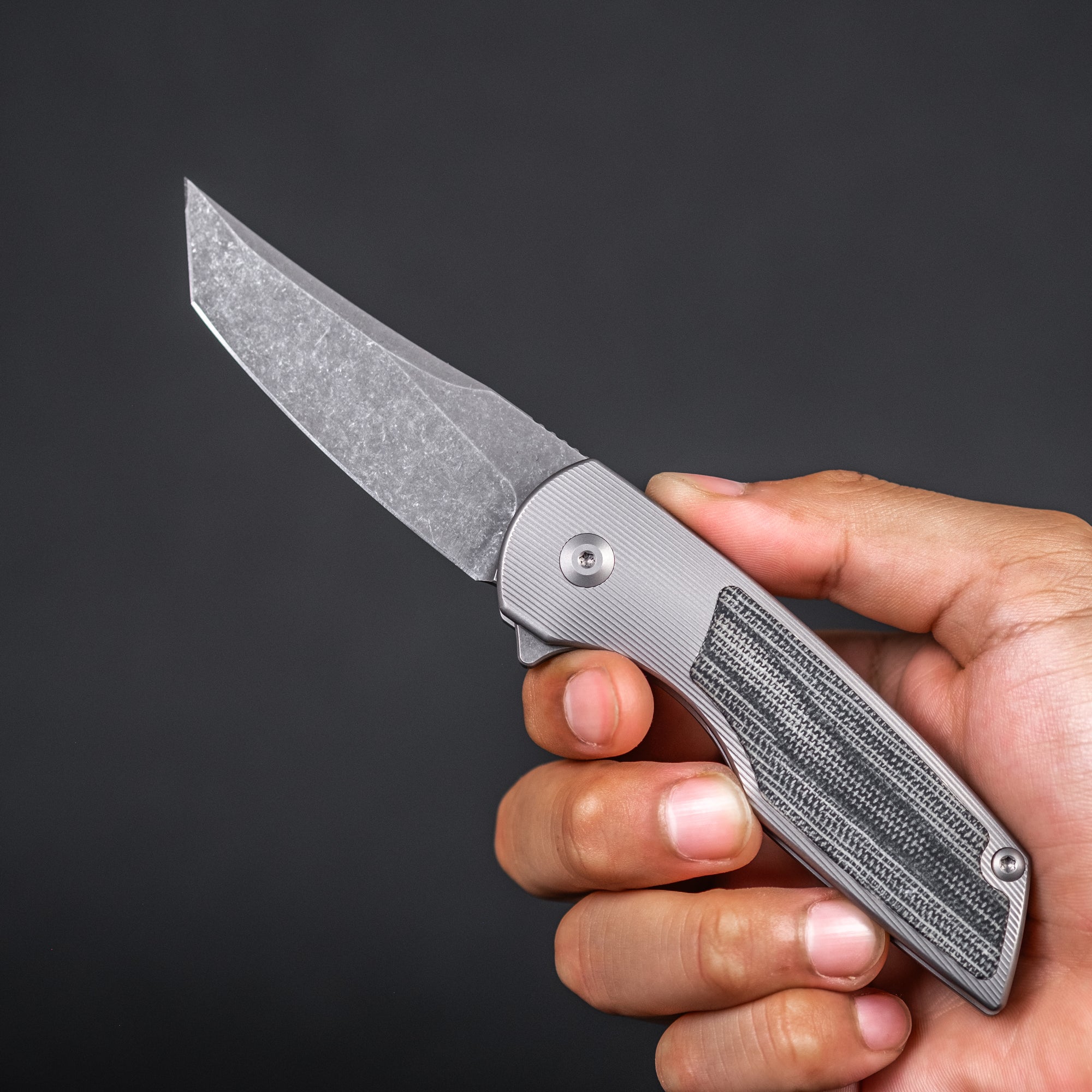 Urban EDC Delta - Black Micarta & Acid-Etched Finish (Limited Run)