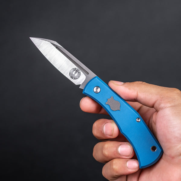 Taylor Made Cochise Slipjoint - Textured Blue G10 (Custom)