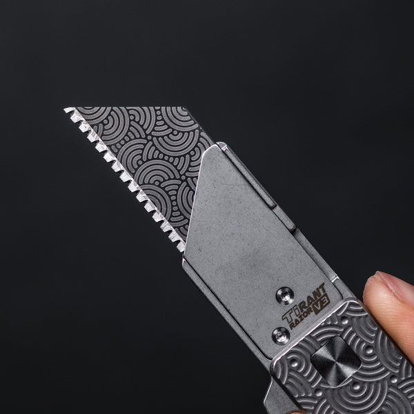 Exceed Designs x Urban EDC Black Chaos Seigaiha Utility Blades