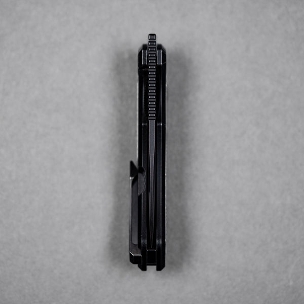 Drop Date (07/08): Griffin Co x URBAN Scout F3 Folder - Blackwashed Magnacut & Blackwashed Titanium w/ Grey Chaos Seigaiha™