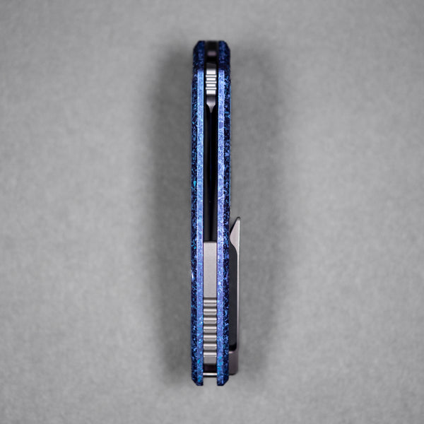 Drop Date (08/12): Griffin Co x URBAN Scout F3.5 Folder - Belt Satin Magnacut & Blurple Crystal Titanium w/ Satin Chaos Seigaiha™