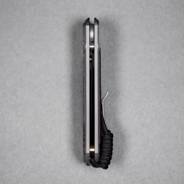 Drop Date (08/12): Chris Reeve Large Sebenza 31 - Tanto Magnacut & Glass Blasted Titanium w/ Bog Oak Inlay