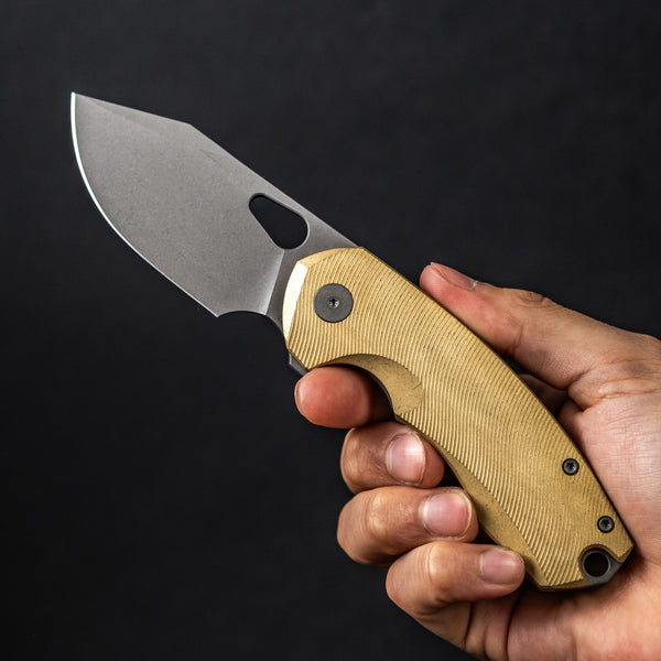 URBAN Becerro - Darkwashed Magnacut & Stonewashed Brass w/ Micro Milling