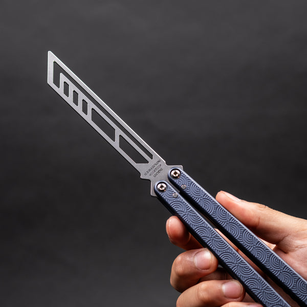 Squid Industries X Urban EDC Krake Raken Trainer V3 - Chaos Seigaiha Gunmetal