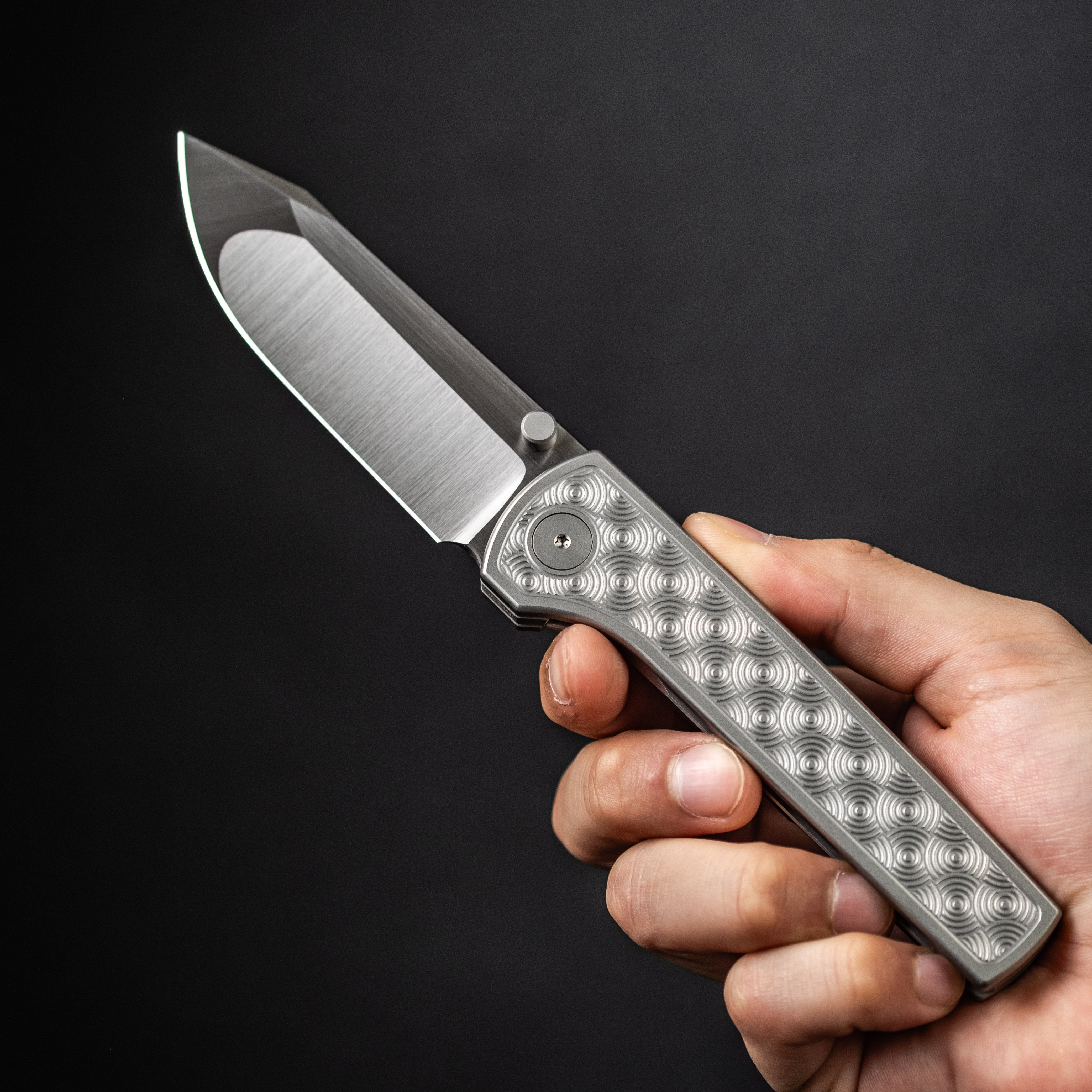 URBAN Miso - Circle Seigaiha Titanium w/ Compound Hollow M390