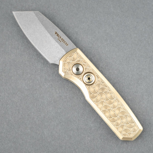 Pro-Tech Knives Seigaiha Runt 5 - Magnacut & Bronze (Limited & Custom)