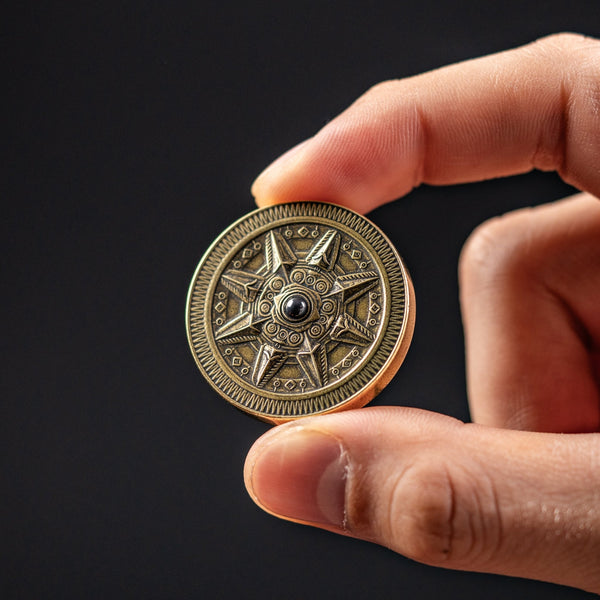Astronomer Double Spinning Coin - Brass - URBAN EDC®