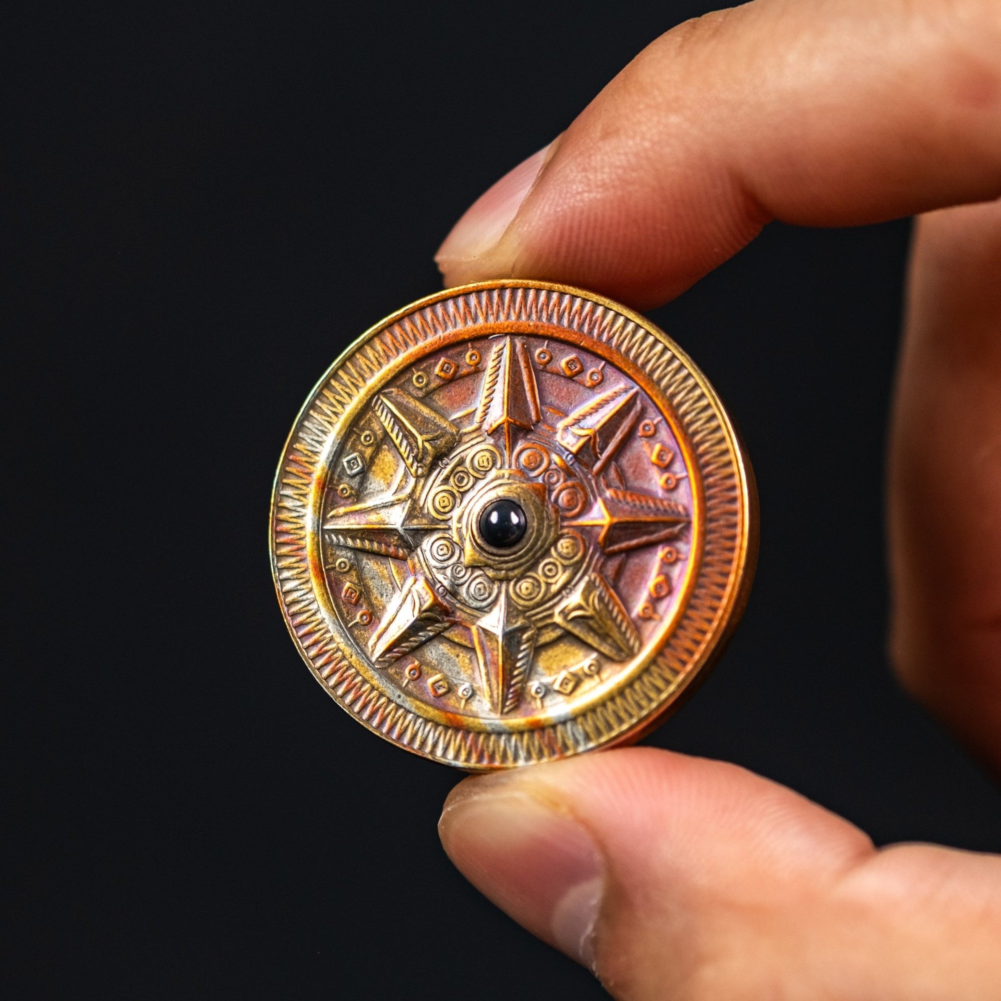 Astronomer Double Spinning Coin - Mokume - URBAN EDC®