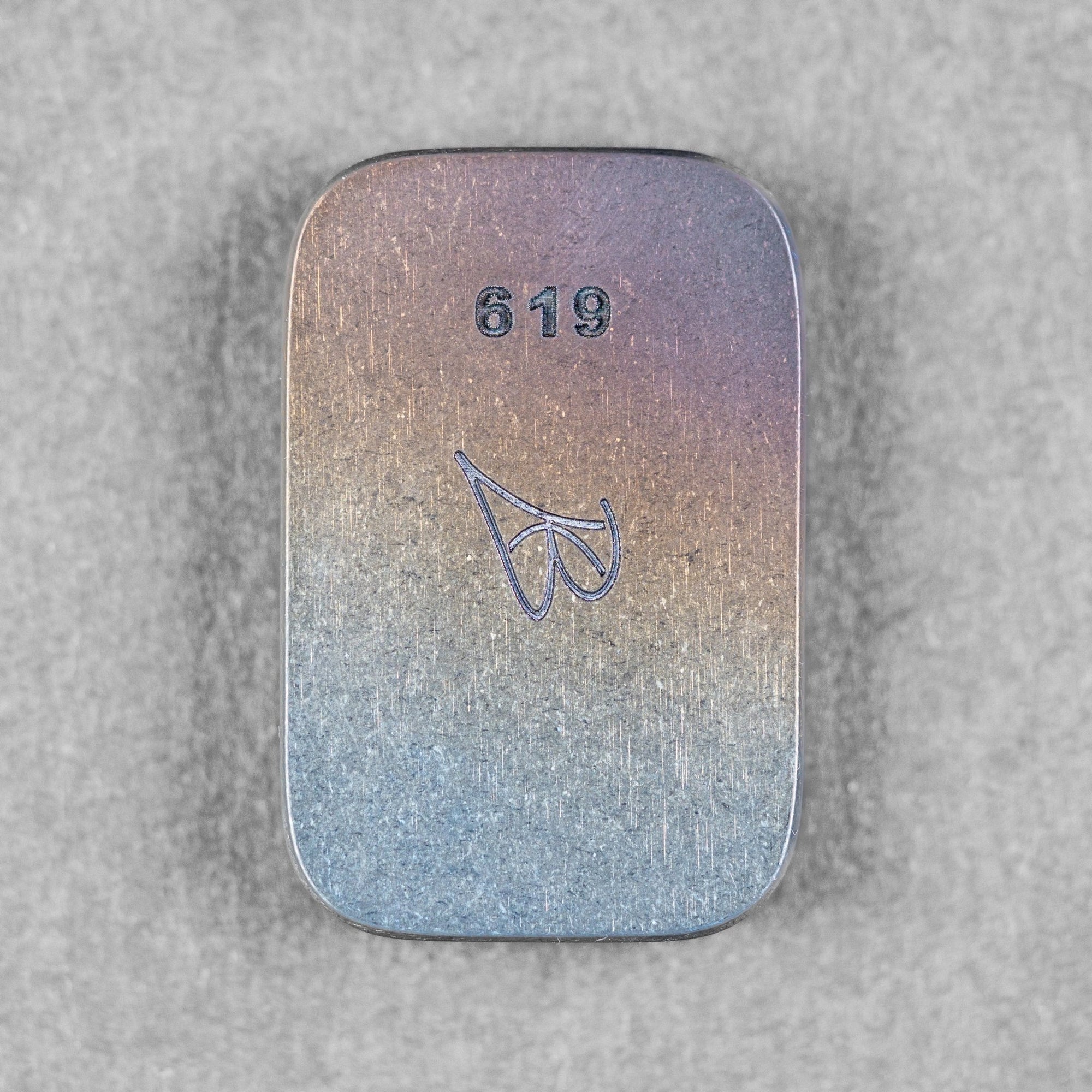 Ben Krein x URBAN Worry Stone - Oil Slick Zirconium Seigaiha - URBAN EDC®