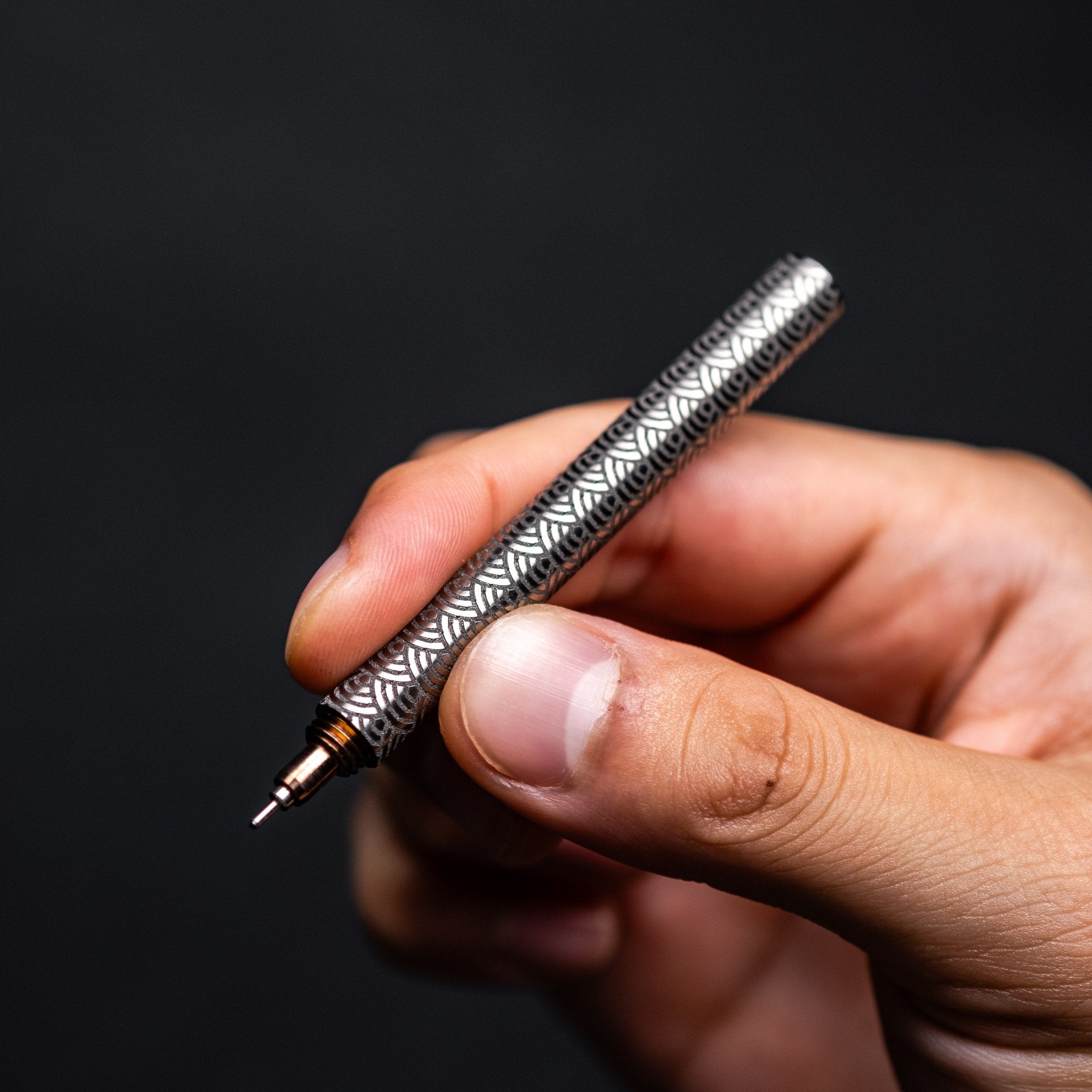 Blank Forces x URBAN CHROMA Titanium EDC Ink Keychain Pen - Bronze