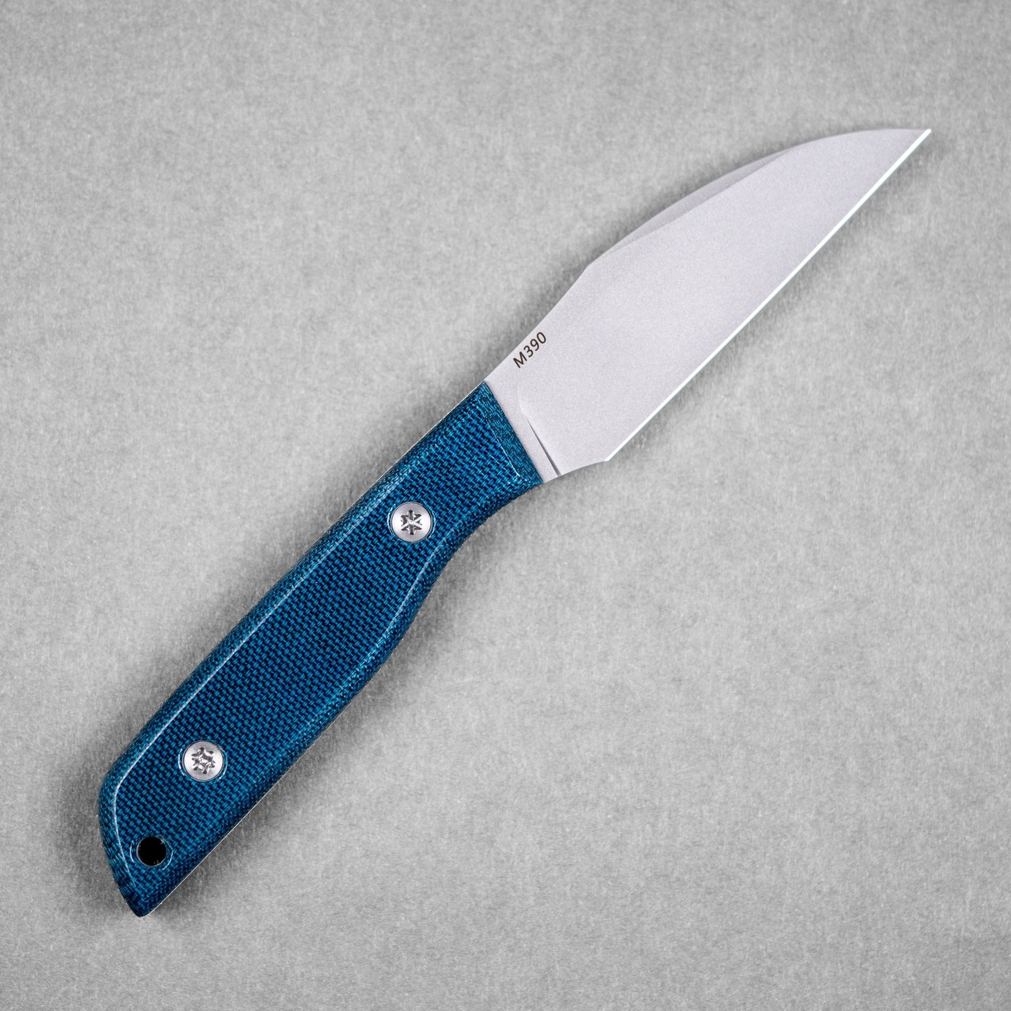 BP Customs x URBAN Flagship - Blue Canvas Micarta (Custom) - URBAN EDC®