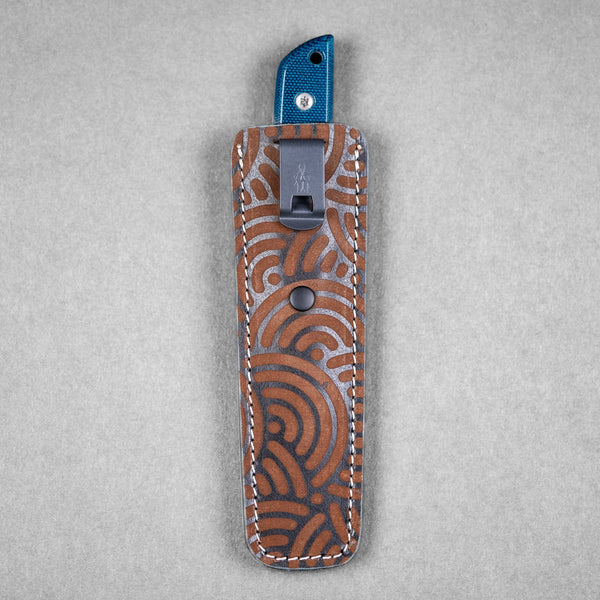 BP Customs x URBAN Flagship - Blue Canvas Micarta (Custom) - URBAN EDC®