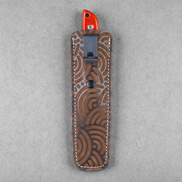 BP Customs x URBAN Protocol - Red Canvas Micarta (Custom) - URBAN EDC®