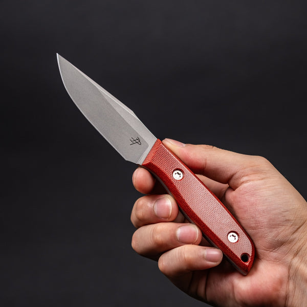 BP Customs x URBAN Protocol - Red Canvas Micarta (Custom) - URBAN EDC®