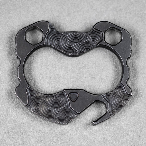 CAHP Tools x URBAN Panda V4 - Darkwashed Titanium w/ Chaos Seigaiha™ - URBAN EDC®