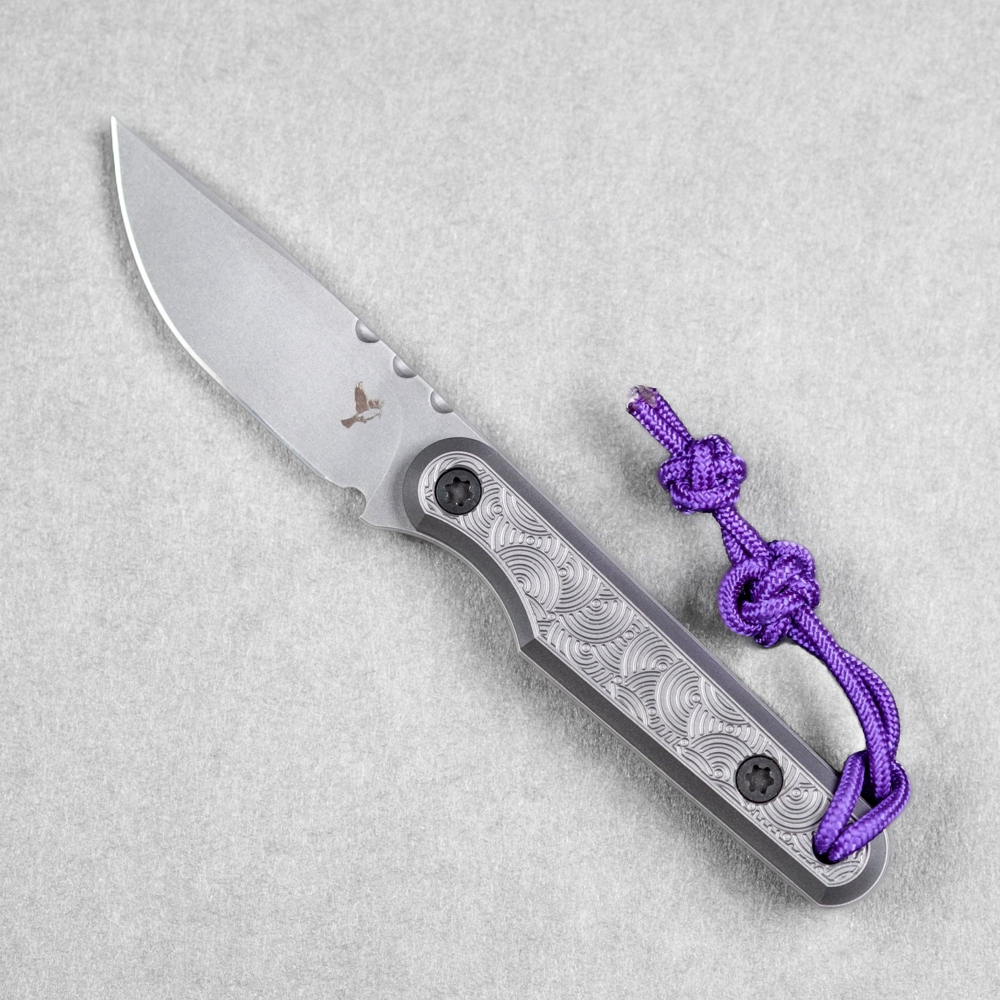 Carry Dev x URBAN One Fixie - S35VN w/ Glass Blasted & Stonewashed Titanium Chaos Seigaiha™ (Custom) - URBAN EDC®