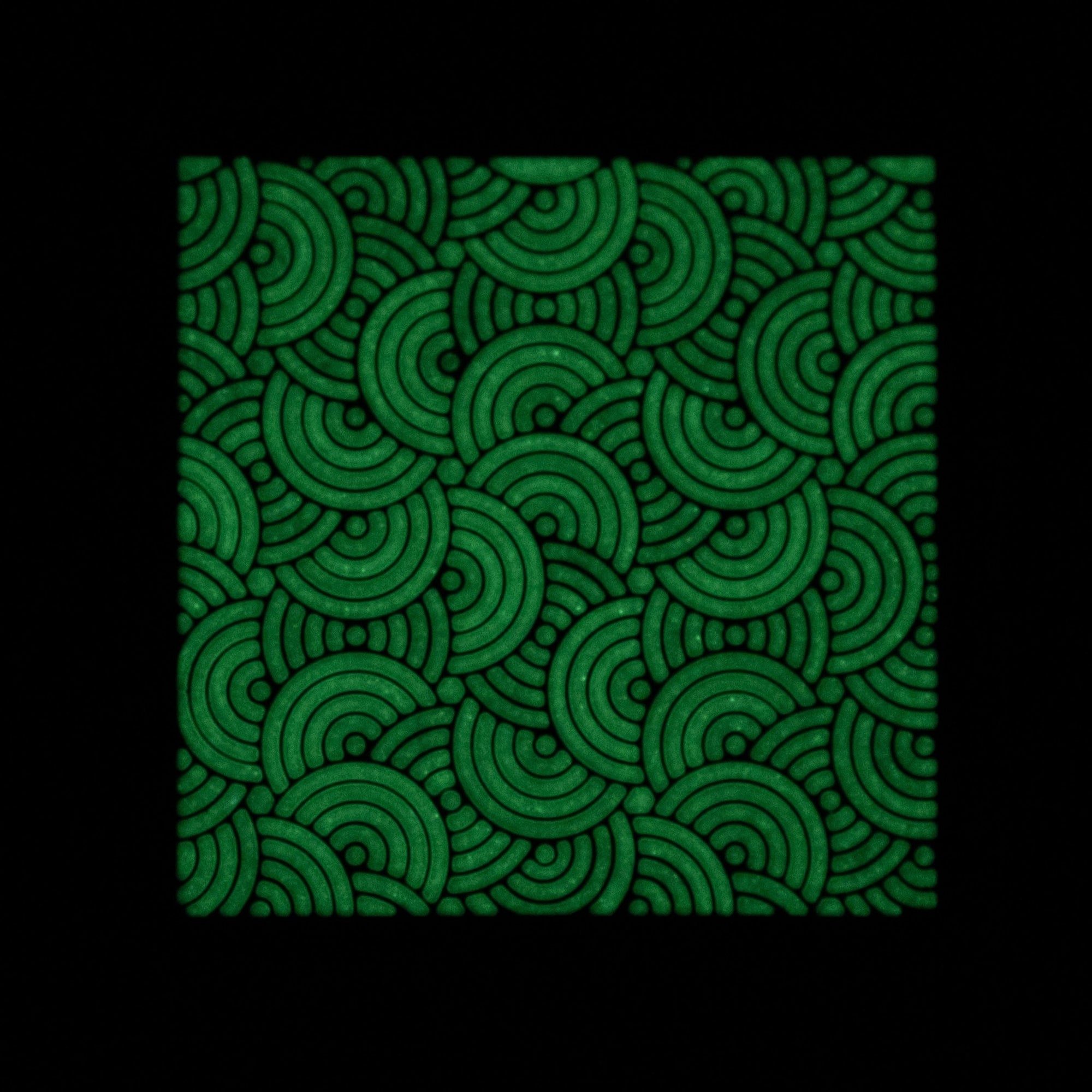 Chaos Seigaiha™ Black & White RE Patch - 2x2 - URBAN EDC®