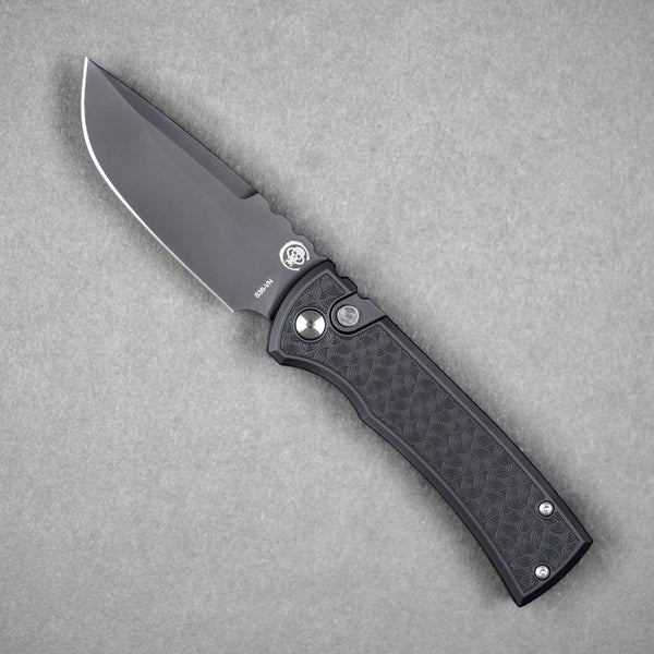Chaves x Pro - Tech x URBAN Redencion 229 - Black DLC S35VN & Black Aluminum w/ Chaos Seigaiha™ - URBAN EDC®