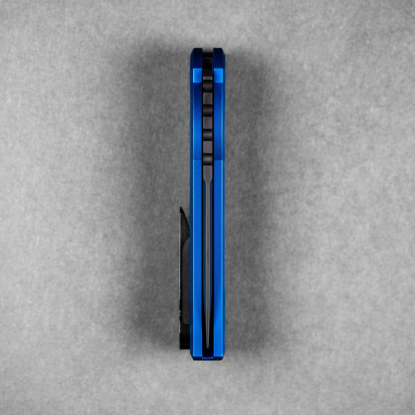 Chaves x Pro - Tech x URBAN Redencion 229 - Black DLC S35VN & Blue Aluminum w/ Chaos Seigaiha™ - URBAN EDC®