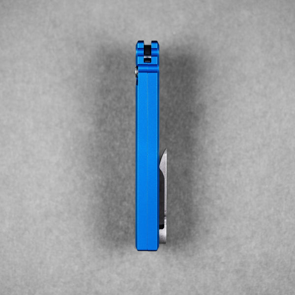 Chaves x Pro - Tech x URBAN Redencion 229 - Stonewashed S35VN & Blue Aluminum w/ Chaos Seigaiha™ - URBAN EDC®