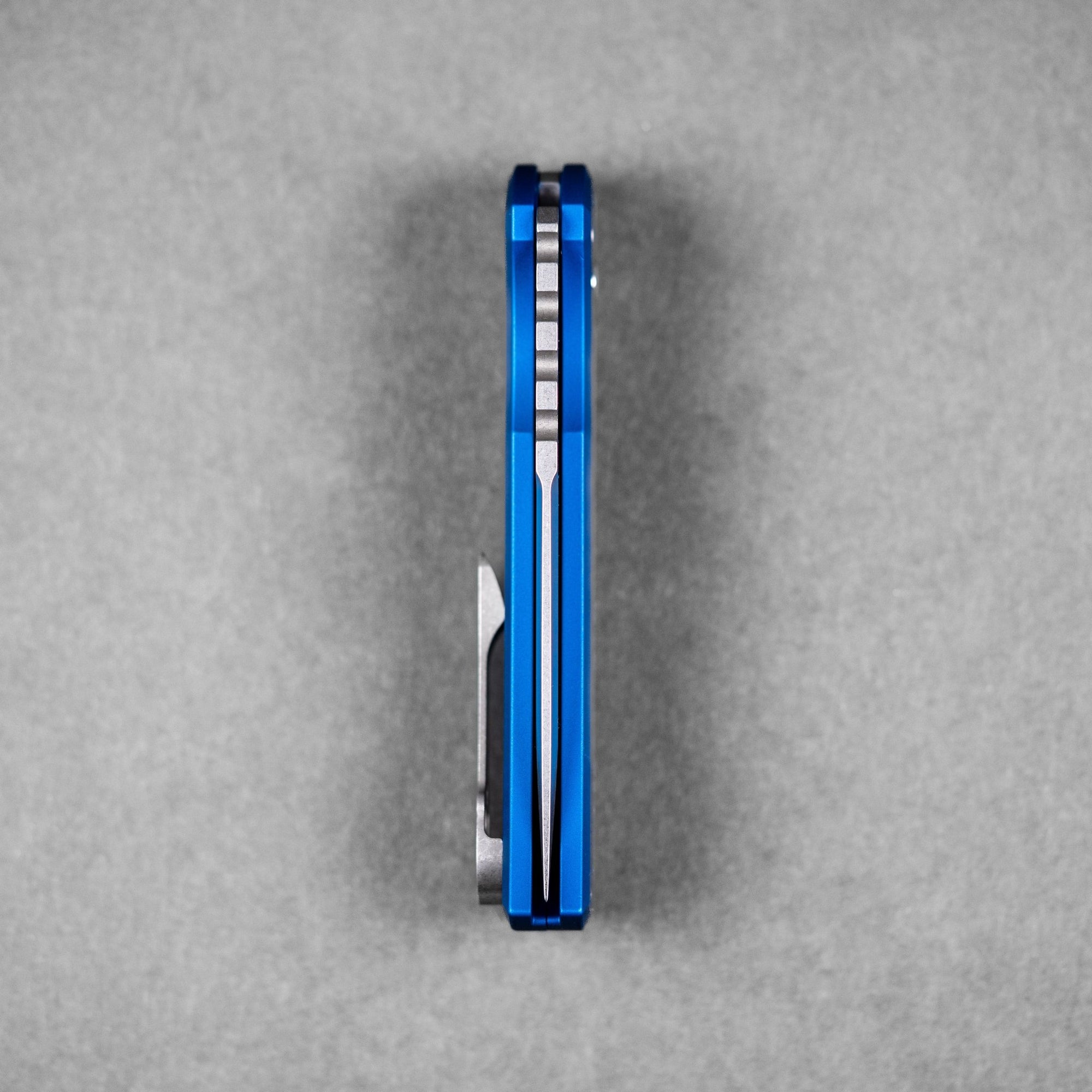 Chaves x Pro - Tech x URBAN Redencion 229 - Stonewashed S35VN & Blue Aluminum w/ Chaos Seigaiha™ - URBAN EDC®