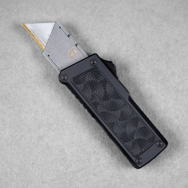 Chaves x URBAN CHUB OTF w/ Aluminum Chaos Seigaiha™ - Black - URBAN EDC®
