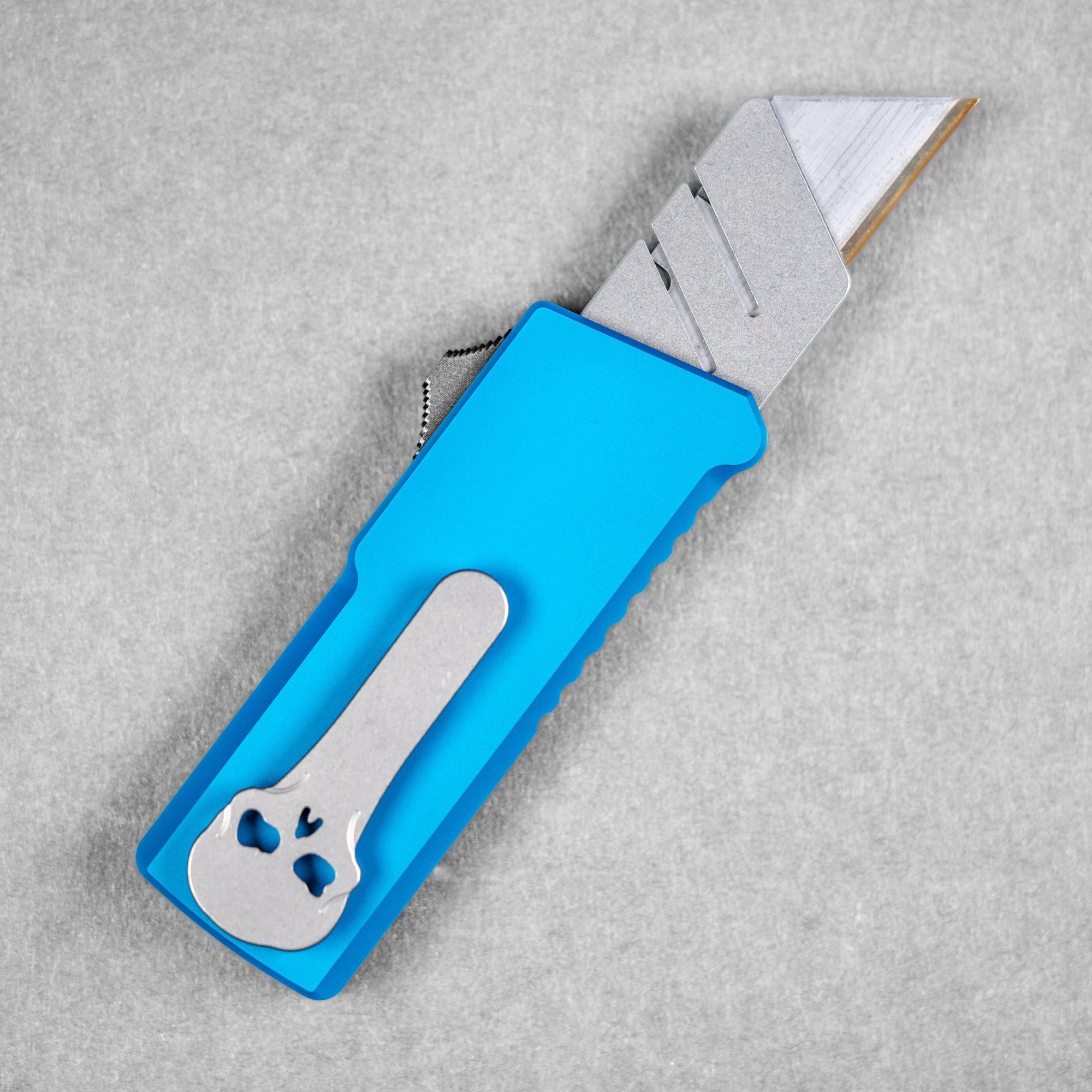 Chaves x URBAN CHUB OTF w/ Aluminum Chaos Seigaiha™ - Royal Blue - URBAN EDC®