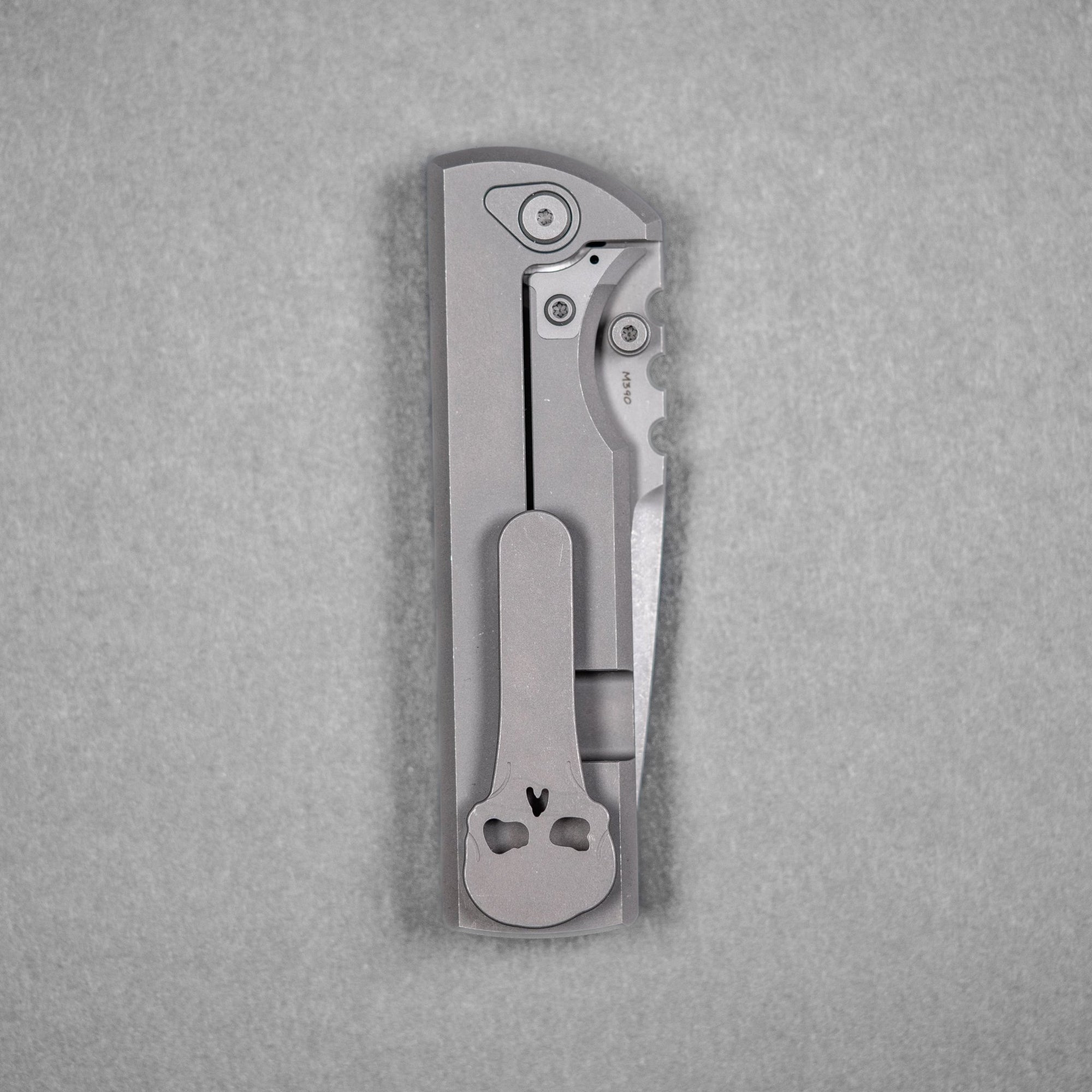 Chaves x URBAN NTAK Integral - Dark Stonewash M390 w/ Dark Stonewash Titanium Chaos Seigaiha™ - URBAN EDC®