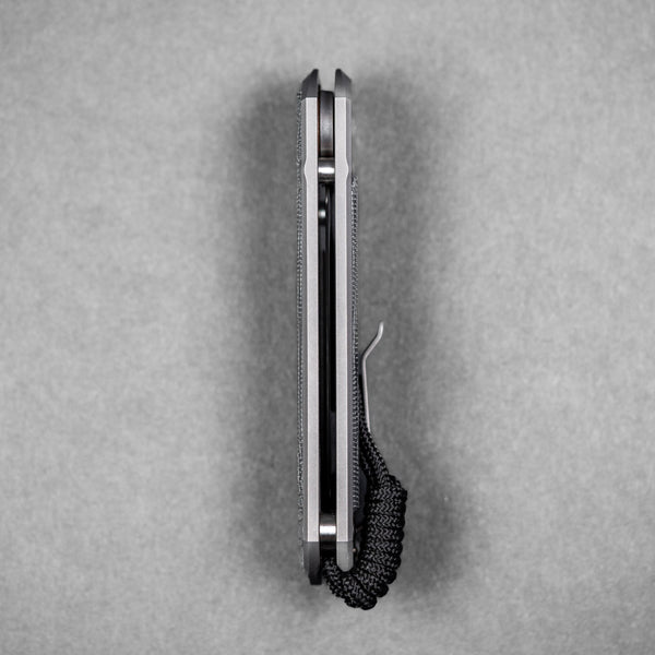 Chris Reeve Large Sebenza 31 Drop Point - Magnacut & Glass Blasted Titanium w/ Black Canvas Micarta Inlay - URBAN EDC®