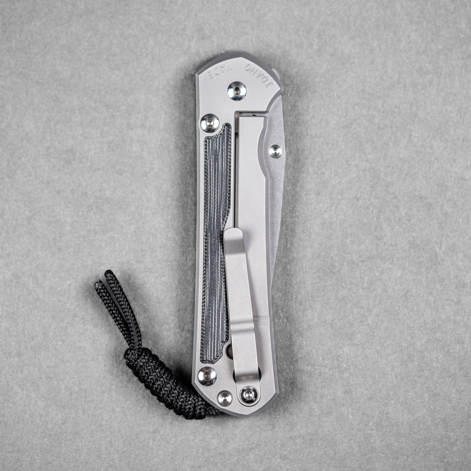 Chris Reeve Large Sebenza 31 Drop Point - Magnacut & Glass Blasted Titanium w/ Black Canvas Micarta Inlay - URBAN EDC®