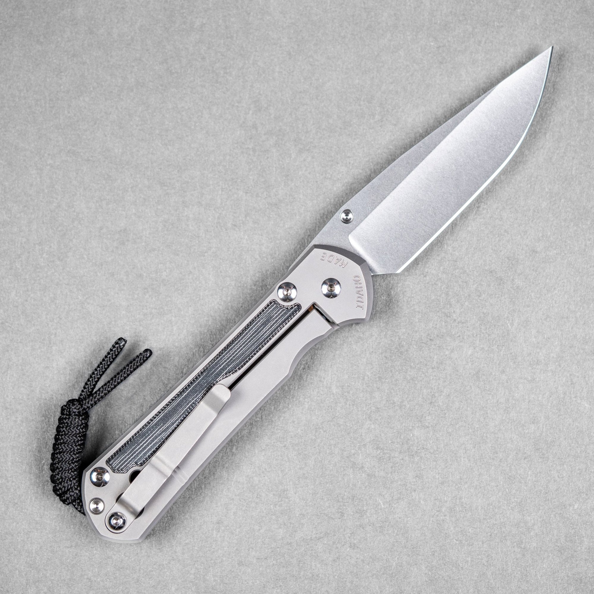 Chris Reeve Large Sebenza 31 Drop Point - Magnacut & Glass Blasted Titanium w/ Black Canvas Micarta Inlay - URBAN EDC®